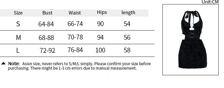 Halter Hollow Sheath Dress