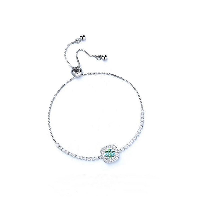 Sterling Silver Moissanite Bracelet