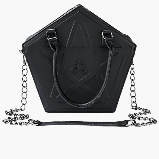 Women Black Gothic Handbag