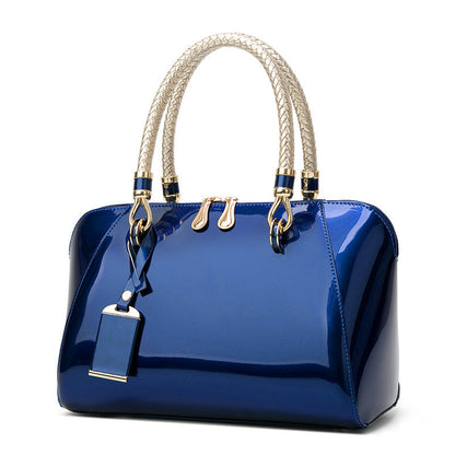 Shiny Leather Handbag