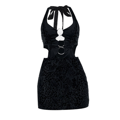 Halter Hollow Sheath Dress